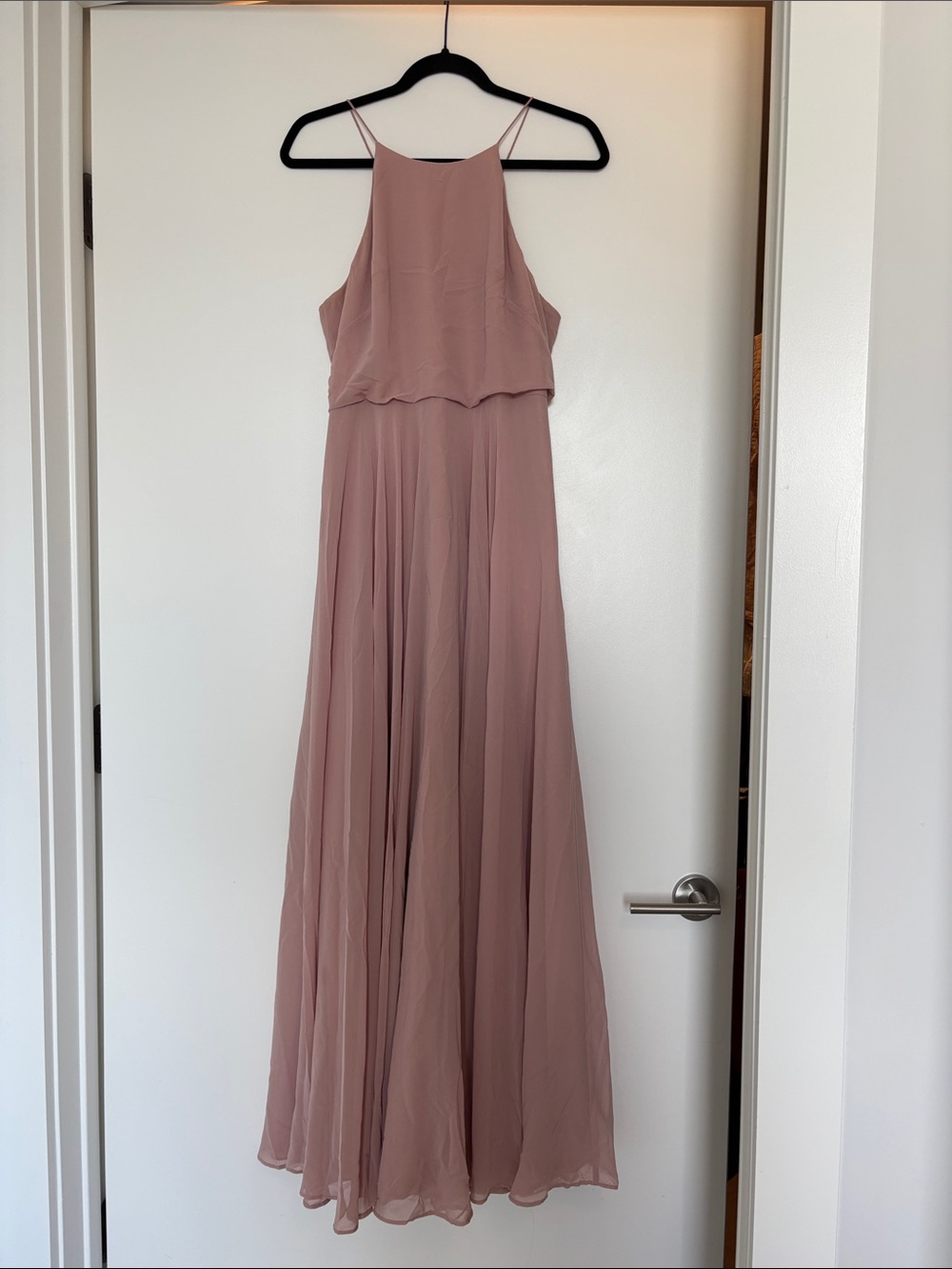 Jenny Yoo Dusty Rose Maxi with Spaghetti Straps